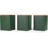 Salter BW12898G Toronto 3-Piece Canister Set, Green