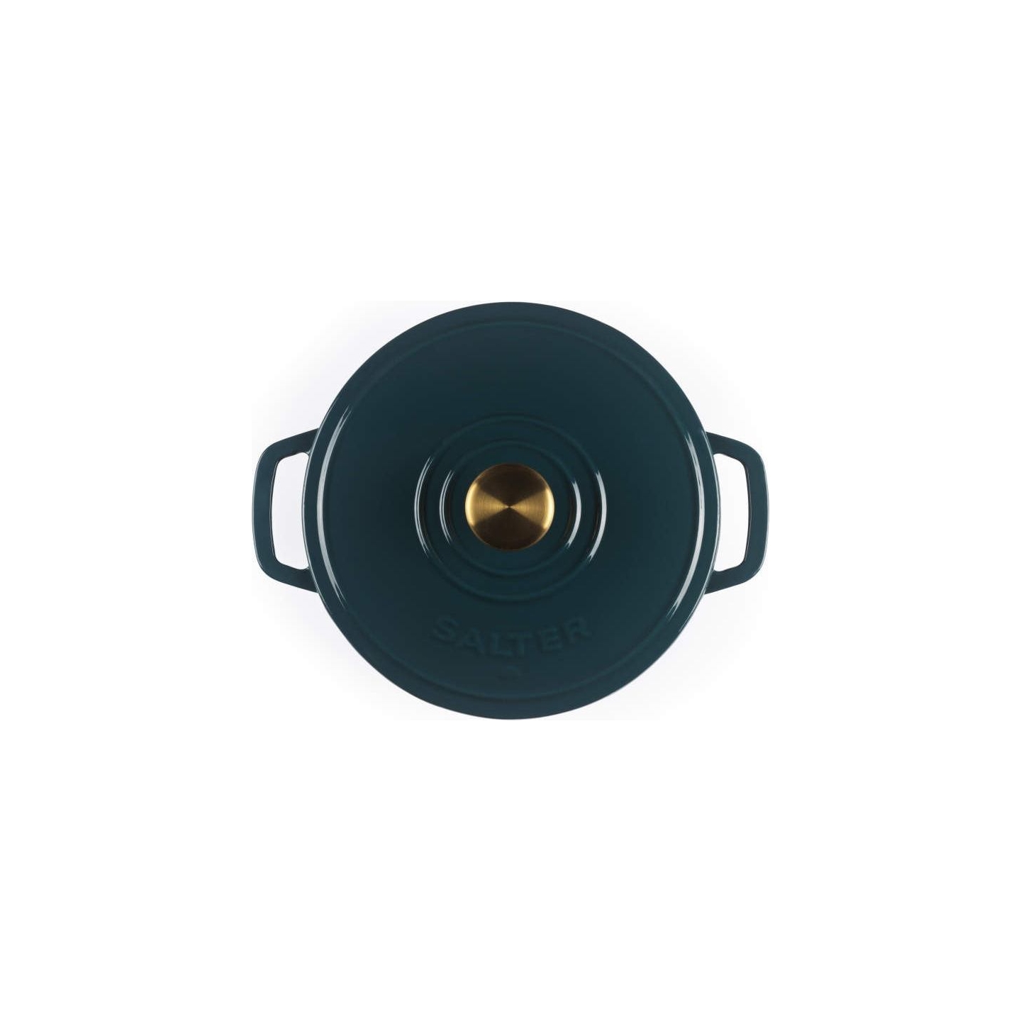 Salter BW13771GR Chester 3.4L Cast Iron Casserole Pot 24 cm, Green