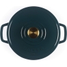 Salter BW13771GR Chester 3.4L Cast Iron Casserole Pot 24 cm, Green