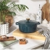 Salter BW13771GR Chester 3.4L Cast Iron Casserole Pot 24 cm, Green