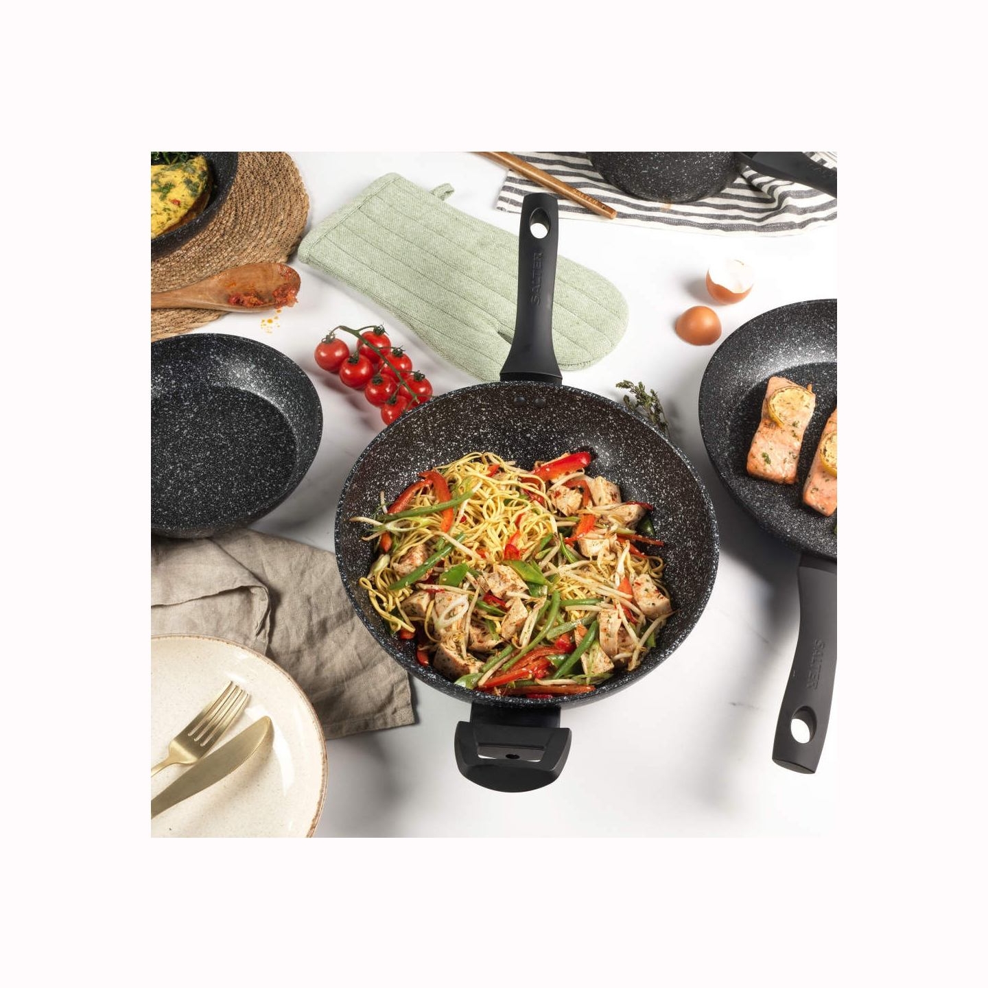 Salter BW05753S2EU7 Megastone  28cm Wok