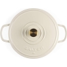 Salter BW13772C Chester 2.8L Shallow Cast Iron Casserole Pot 30 cm, Cream