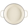 Salter BW13772C Chester 2.8L Shallow Cast Iron Casserole Pot 30 cm, Cream