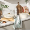 Salter BW13772C Chester 2.8L Shallow Cast Iron Casserole Pot 30 cm, Cream
