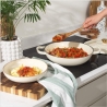 Salter BW13772C Chester 2.8L Shallow Cast Iron Casserole Pot 30 cm, Cream