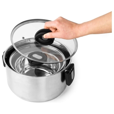 Salter BW14354 Stack-In Stainless Steel 3 Piece (16/22/24 cm) Stockpot Set