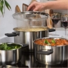 Salter BW14354 Stack-In Stainless Steel 3 Piece (16/22/24 cm) Stockpot Set