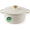 Salter BW13771C Chester 3.4L Cast Iron Casserole Pot 24 cm, Cream