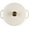 Salter BW13771C Chester 3.4L Cast Iron Casserole Pot 24 cm, Cream