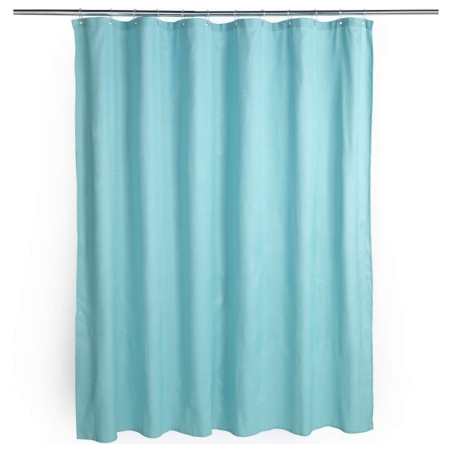 Beldray LA035655FAS Waffle Design Shower Curtain - Blue