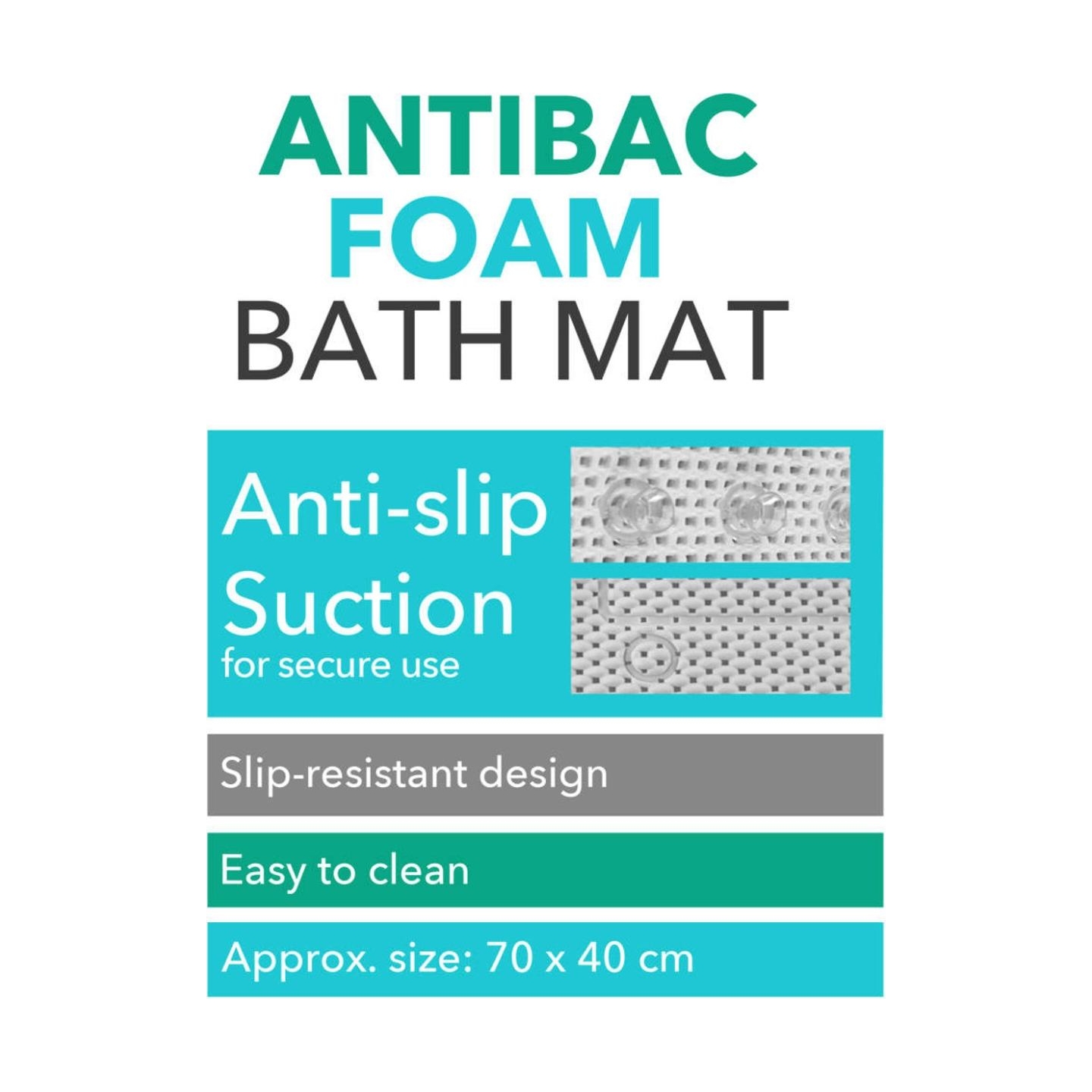 Beldray LA032722UFFEU7 Antibac Foam Bath Mat