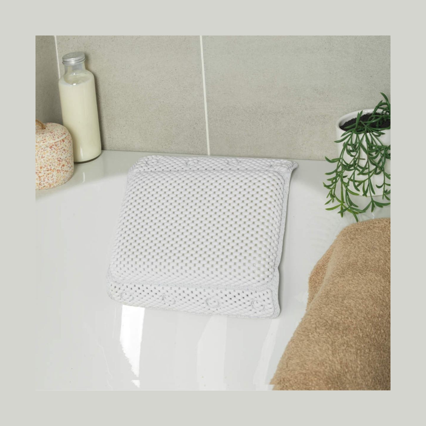 Beldray LA032715UFFPTS Anti-bac Bath Pillow, White