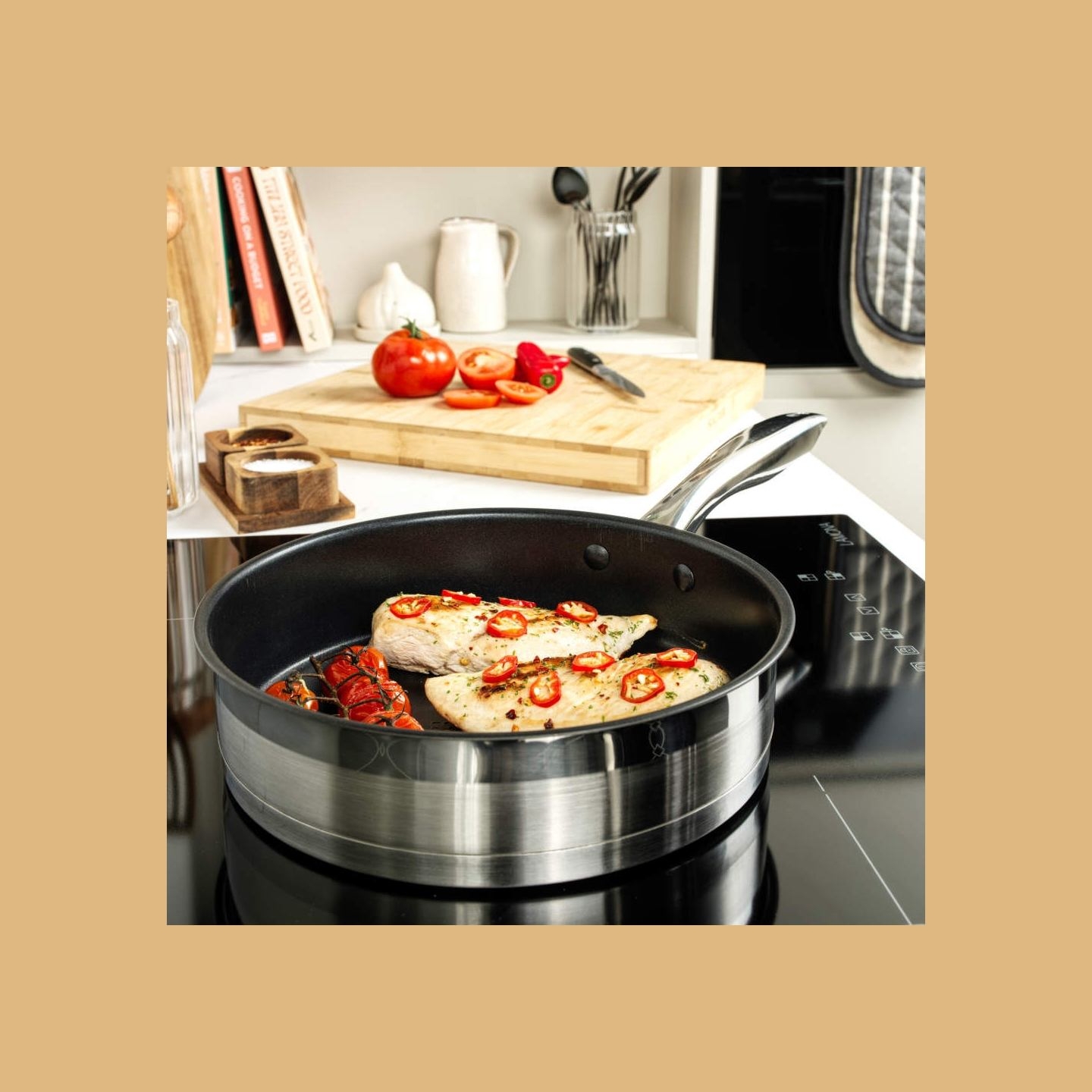 Salter BW06746EU7 Timeless Collection Stainless Steel 5 Piece Pan Set