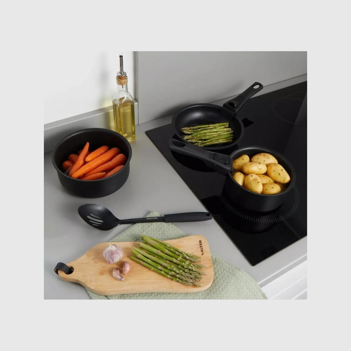 Salter BW12055IS Clip & Cook 14-Piece Kitchen Set