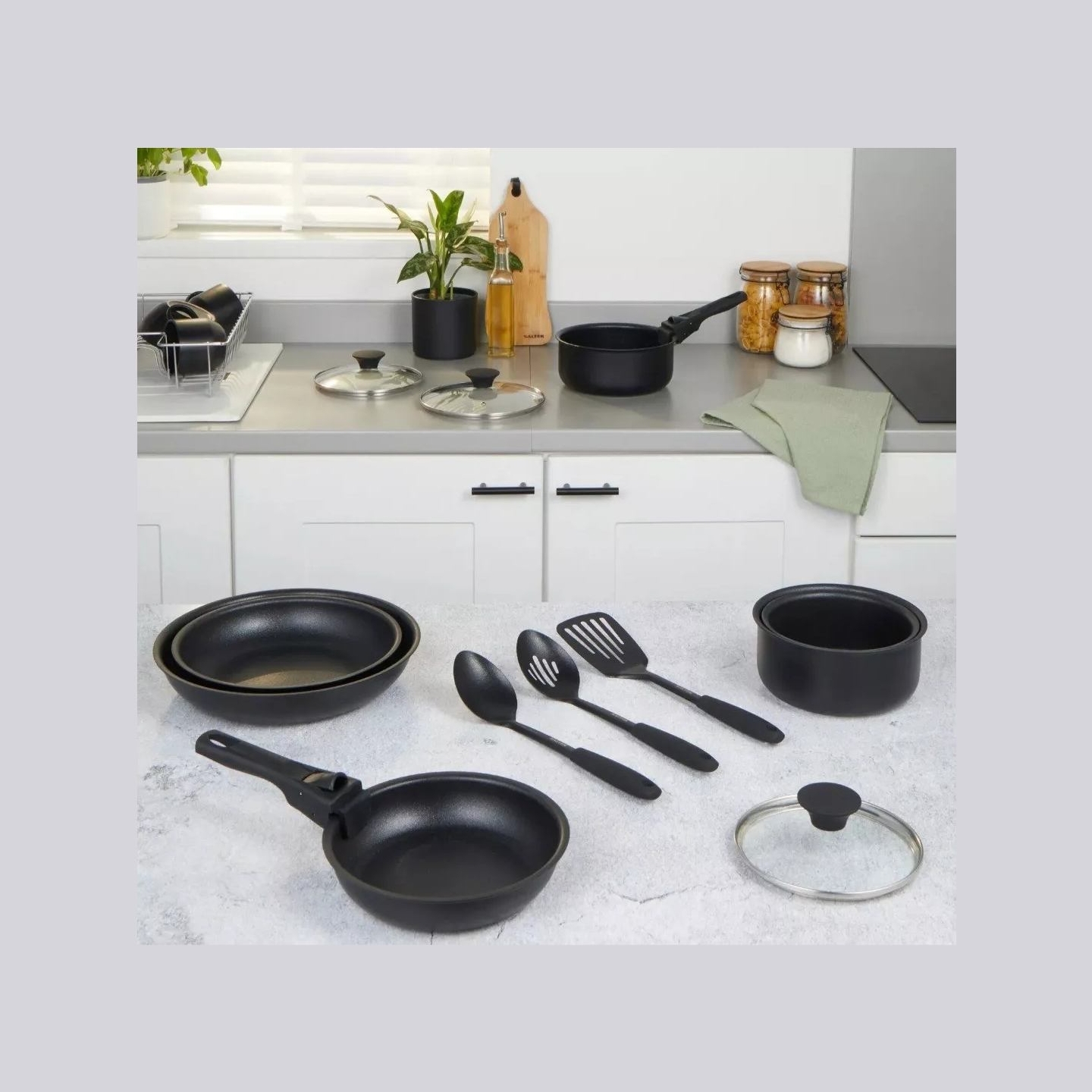 Salter BW12055IS Clip & Cook 14-Piece Kitchen Set