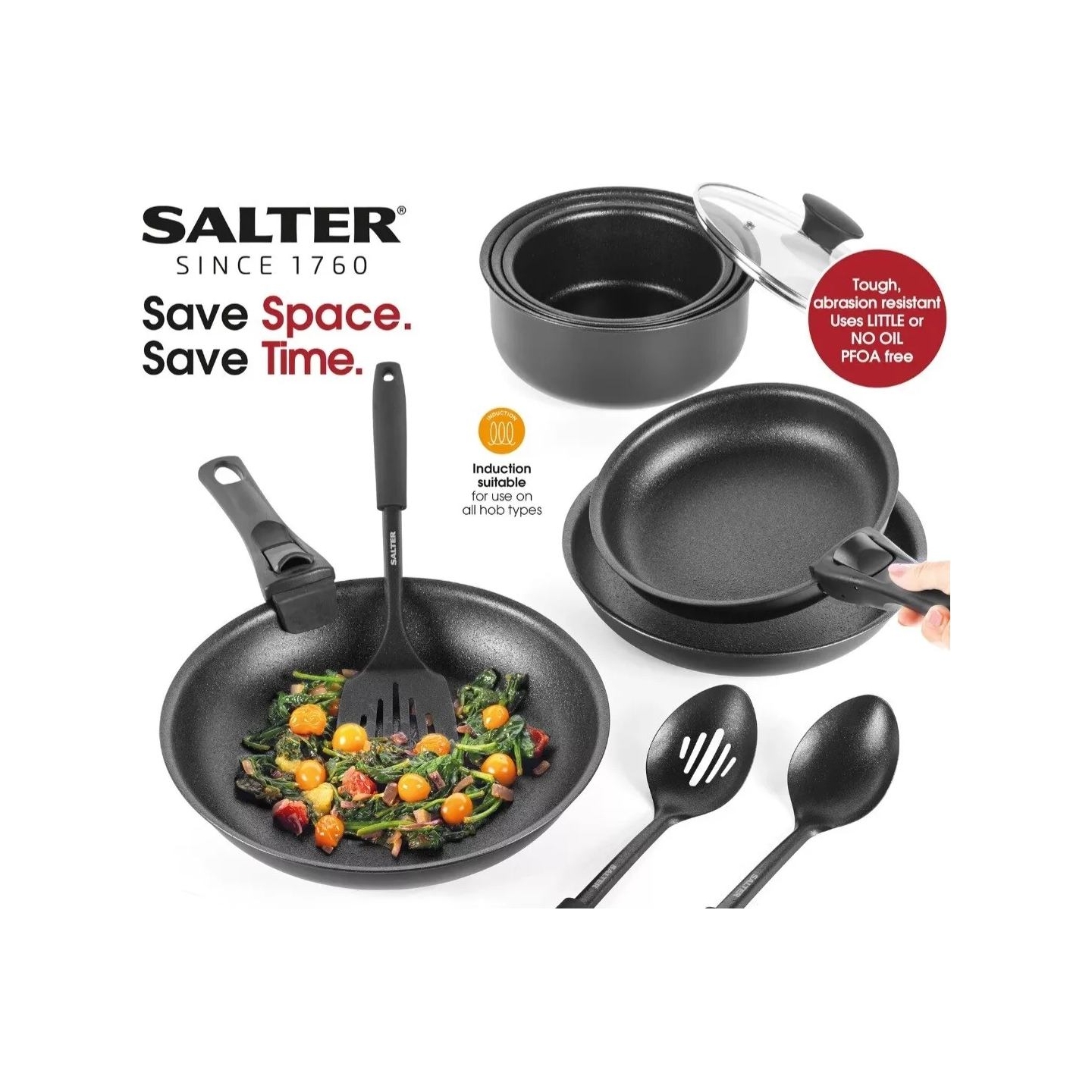 Salter BW12055IS Clip & Cook 14-Piece Kitchen Set