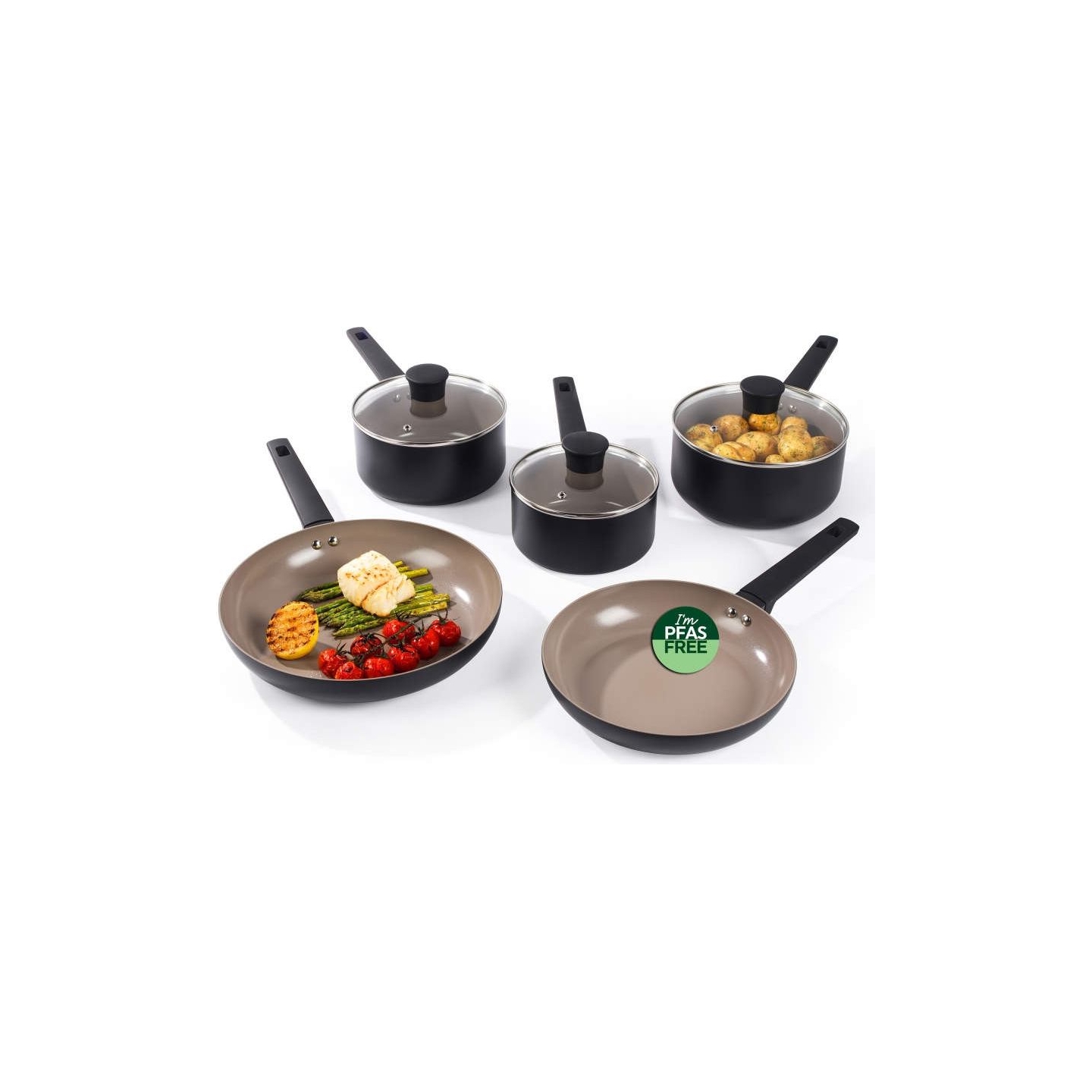 Salter BW14738 Ceramic 5 Piece Pan Set