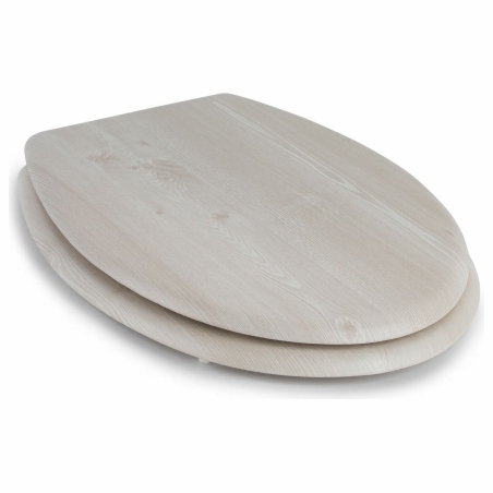 Beldray LA033710WOAKPFEU7  Wooden MDF Toilet Seat,  White Oak