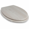 Beldray LA033710WOAKPFEU7  Wooden MDF Toilet Seat,  White Oak