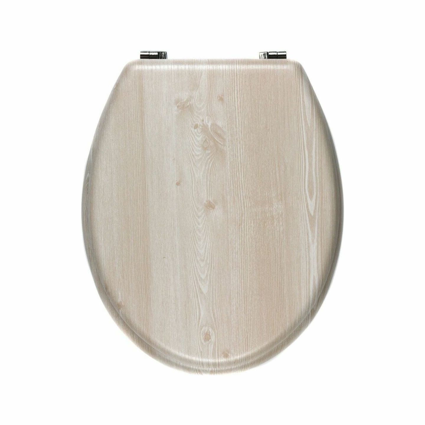 Beldray LA033710WOAKPFEU7  Wooden MDF Toilet Seat,  White Oak