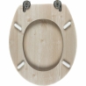 Beldray LA033710WOAKPFEU7  Wooden MDF Toilet Seat,  White Oak