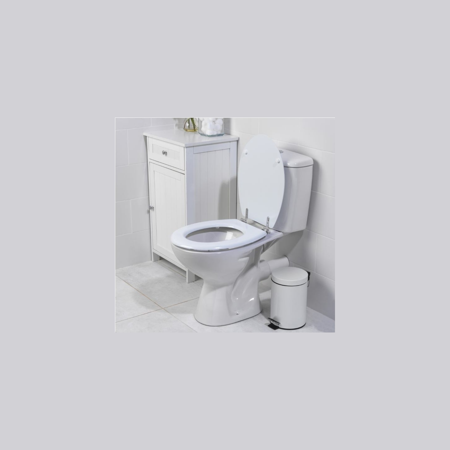 Beldray LA033758WFPEU7 Tongue & Groove Toilet Seat