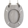 Beldray LA00000074GRYPEU7 Wooden Toilet Seat