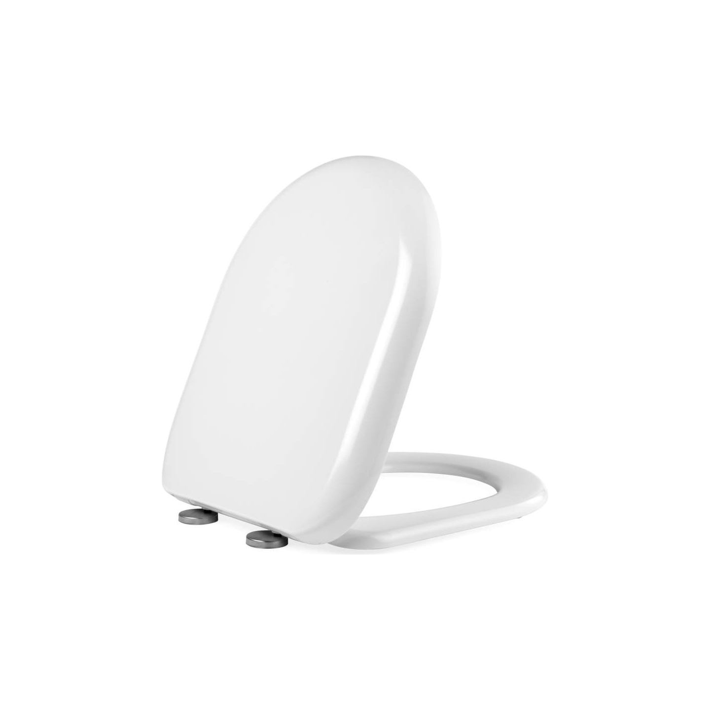 Beldray LA072771PEU7 Anti-bac D-shaped Toilet Seat, White