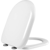 Beldray LA072771PEU7 Anti-bac D-shaped Toilet Seat, White
