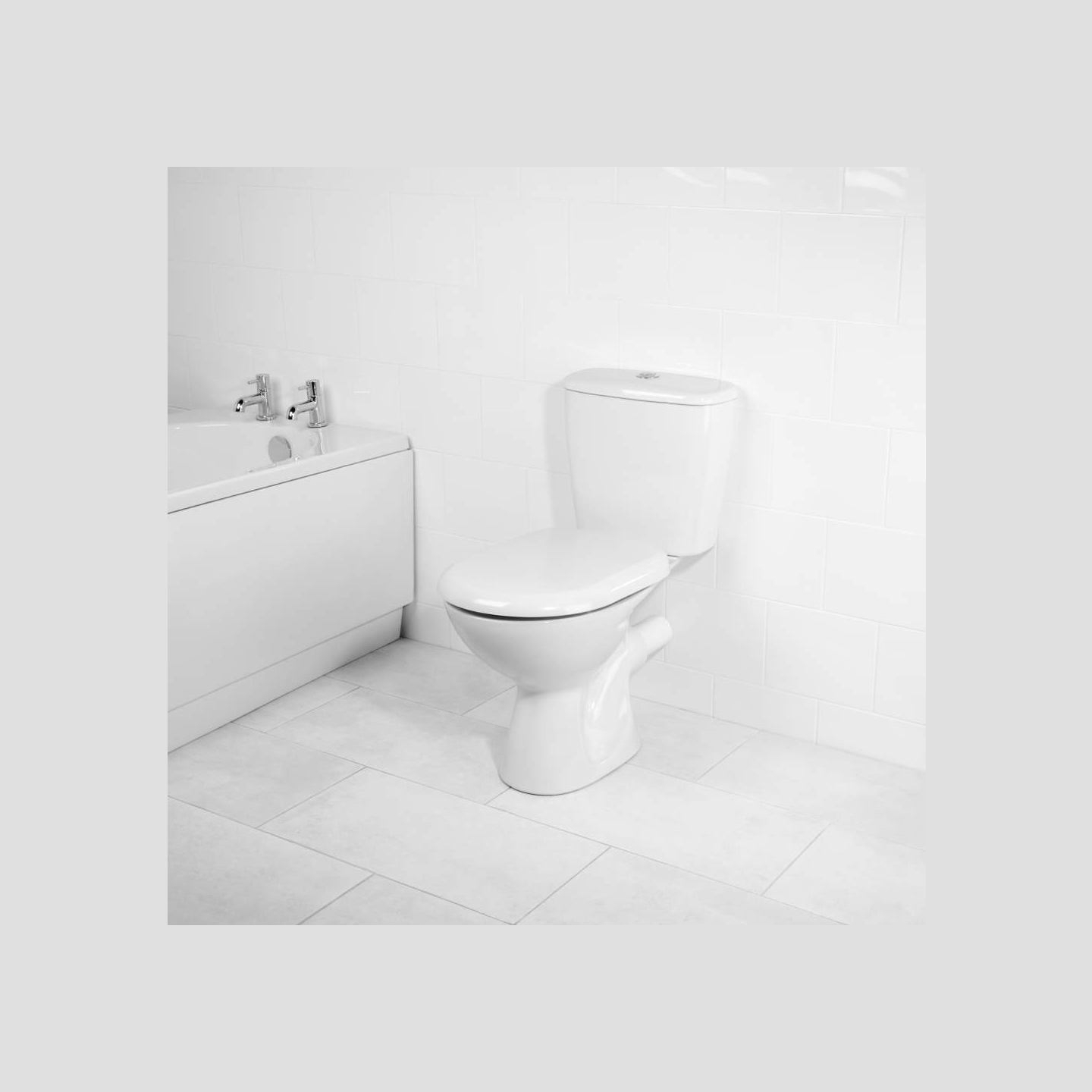 Beldray LA072771PEU7 Anti-bac D-shaped Toilet Seat, White
