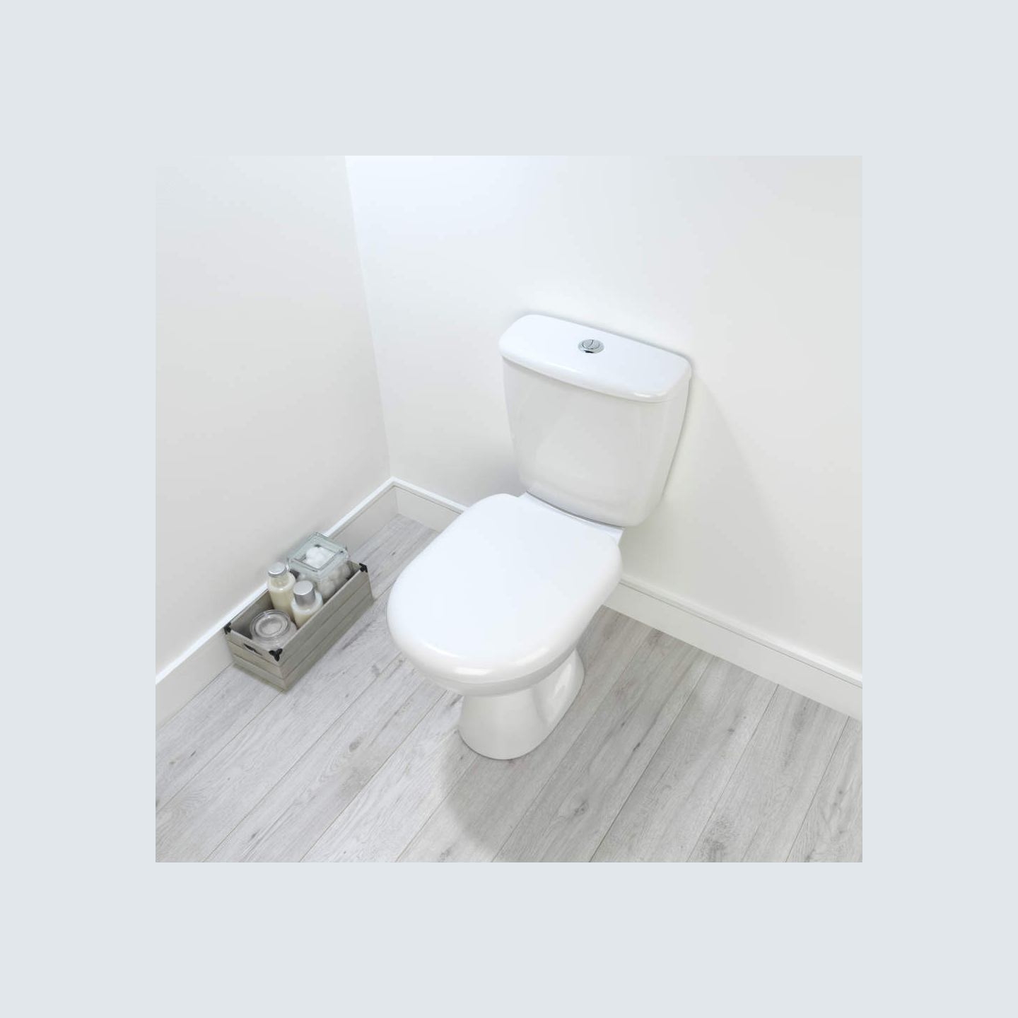 Beldray LA072771PEU7 Anti-bac D-shaped Toilet Seat, White