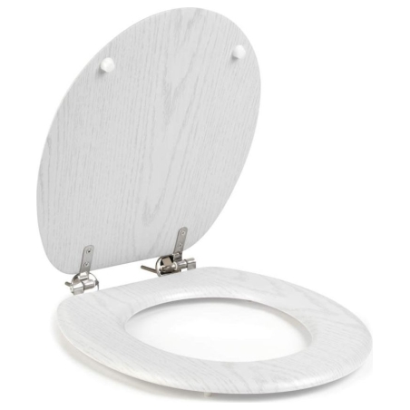 Beldray LA00000073WHTEU7 Wooden Toilet Seat