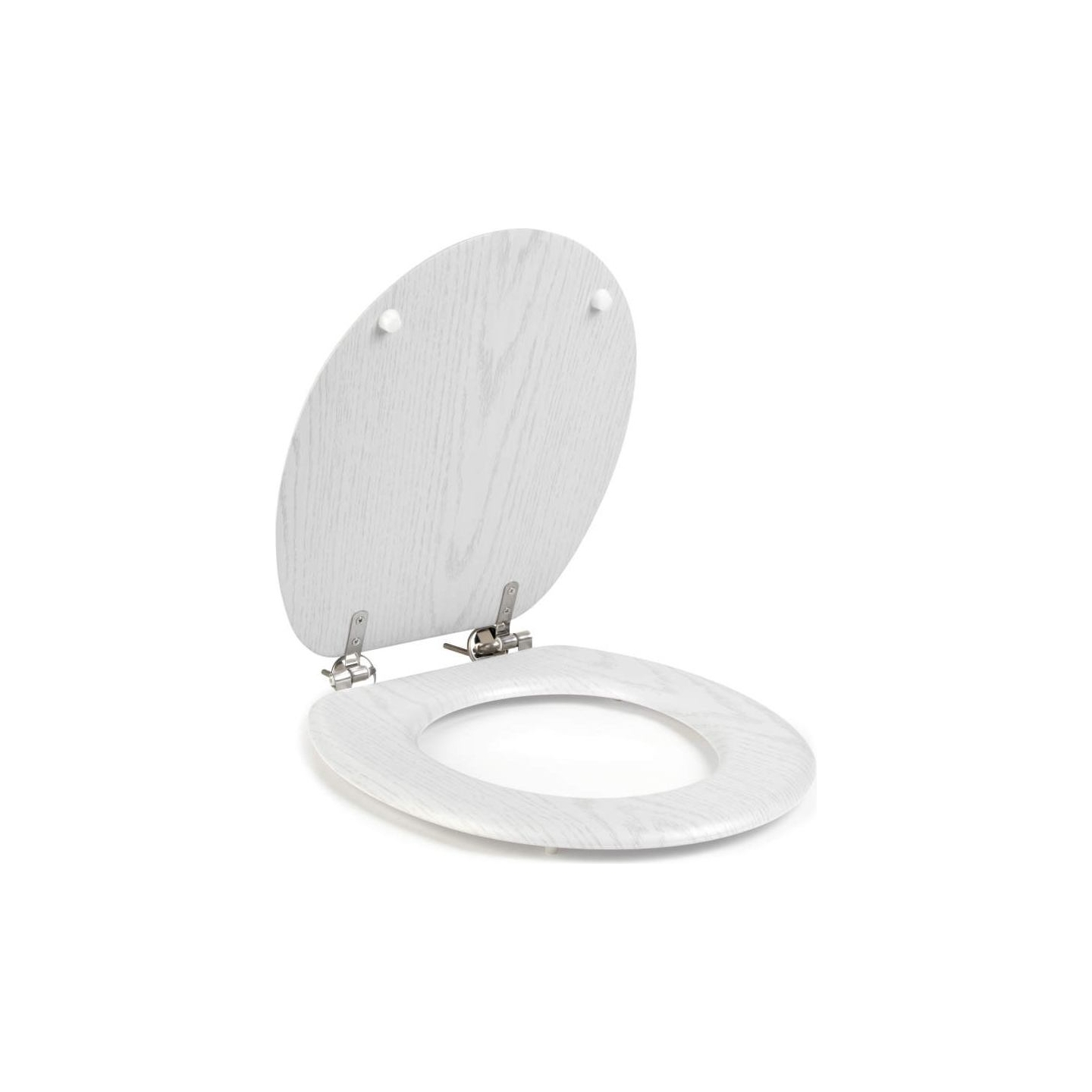 Beldray LA00000073WHTEU7 Wooden Toilet Seat