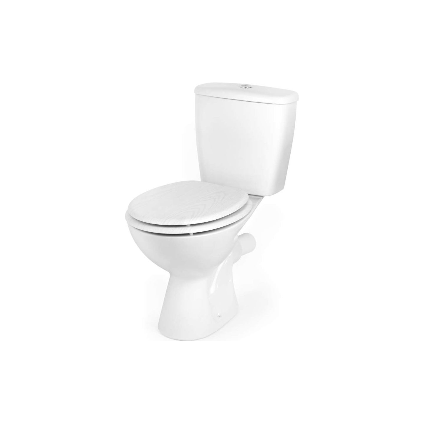 Beldray LA00000073WHTEU7 Wooden Toilet Seat