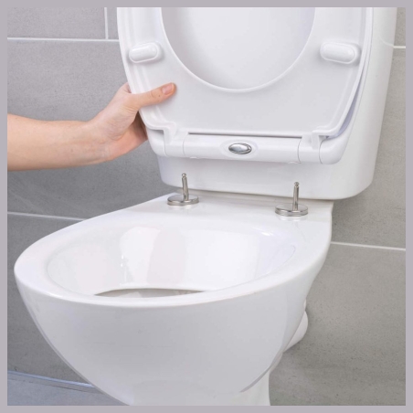 Beldray LA037062PEU7 Anti-bac Quick-release Toilet Seat, White