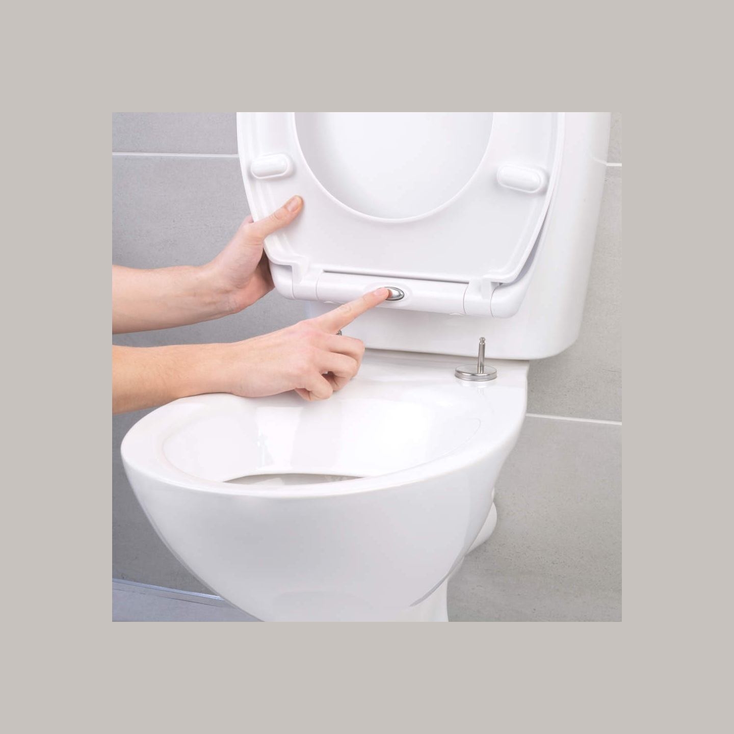 Beldray LA037062PEU7 Anti-bac Quick-release Toilet Seat, White