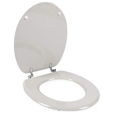 Beldray LA032355PGRY Wooden Toilet Seat, White