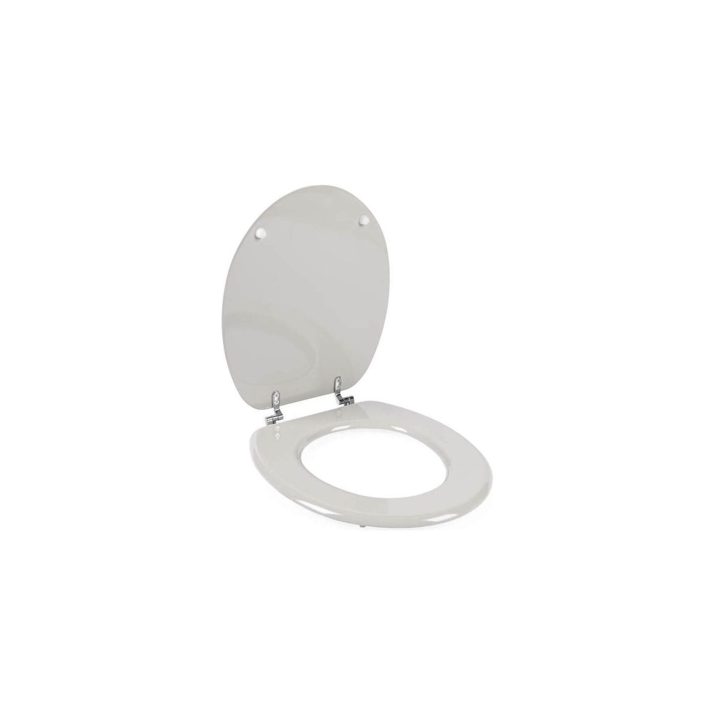 Beldray LA032355PGRY Wooden Toilet Seat, White