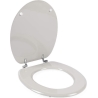 Beldray LA032355PGRY Wooden Toilet Seat, White