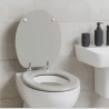 Beldray LA032355PGRY Wooden Toilet Seat, White