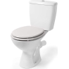 Beldray LA032355PGRY Wooden Toilet Seat, White