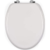 Beldray LA032355PGRY Wooden Toilet Seat, White