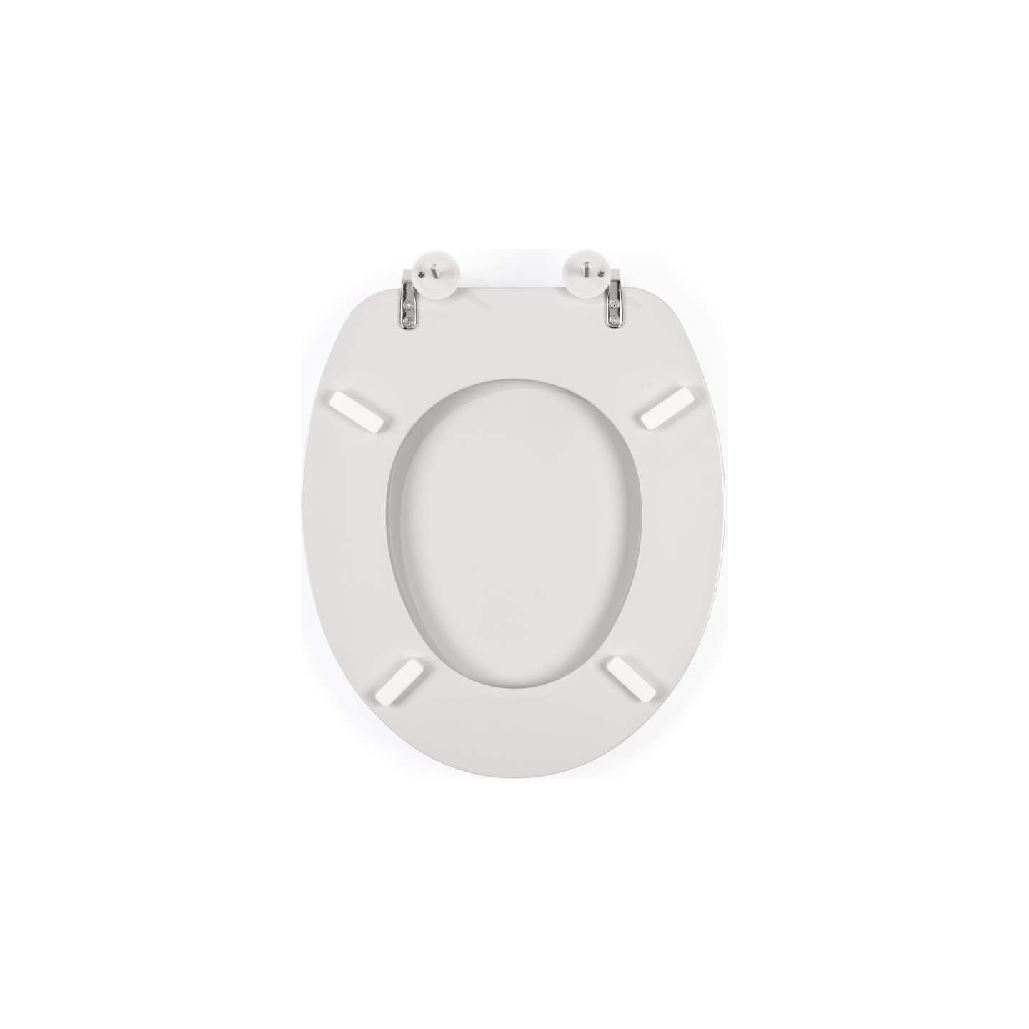 Beldray LA032355PGRY Wooden Toilet Seat, White