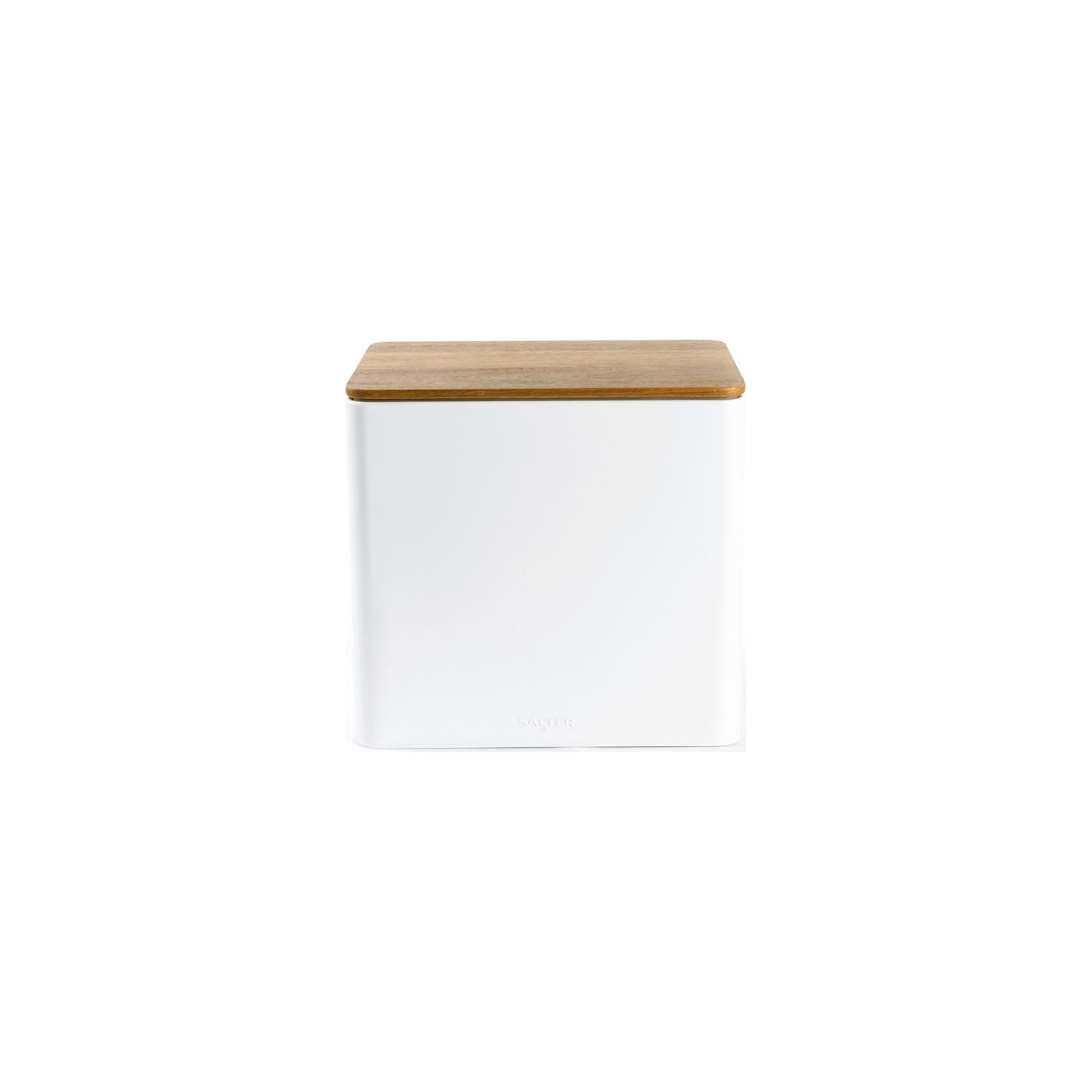 Salter BW128991W Toronto Bread Bin, White/Wooden
