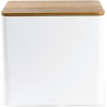 Salter BW128991W Toronto Bread Bin, White/Wooden