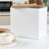 Salter BW128991W Toronto Bread Bin, White/Wooden