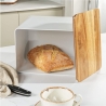 Salter BW128991W Toronto Bread Bin, White/Wooden