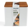 Salter BW128991W Toronto Bread Bin, White/Wooden