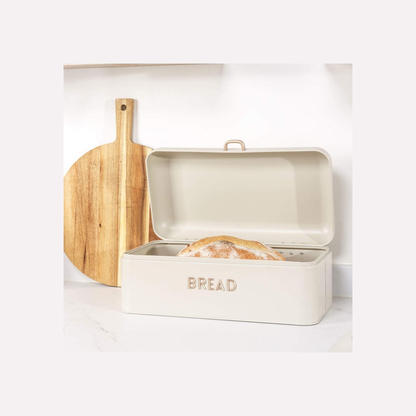 Salter BW13730OEU7 Pebble Bread Bin, Beige
