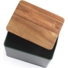 Salter BW12899G Toronto Bread Bin, Green/Wooden